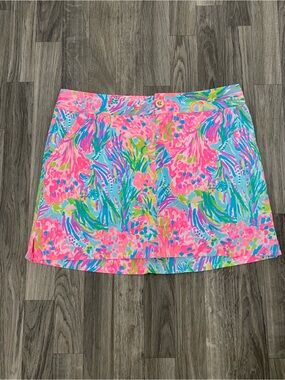 Lilly Pulitzer womens skort 14 vibrant pink skirt